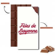 Tablette de chocolat personnalisé Fêtes de Bayonne