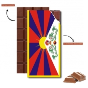 Tablette de chocolat personnalisé Flag Of Tibet