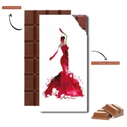 Tablette de chocolat personnalisé Flamenco Danseuse