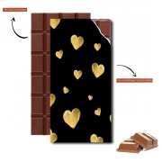 Tablette de chocolat personnalisé Floating Hearts
