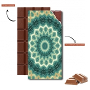 Tablette de chocolat personnalisé floral motif