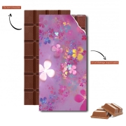 Tablette de chocolat personnalisé Flower Power