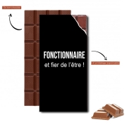 Tablette de chocolat personnalisé Fonctionnaire et fier de l'être