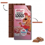 Tablette de chocolat personnalisé Food Crunchy Loggs