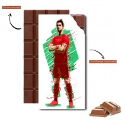 Tablette de chocolat personnalisé Football Legends: Cristiano Ronaldo - Portugal