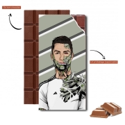 Tablette de chocolat personnalisé Football Legends: Cristiano Ronaldo - Real Madrid Robot