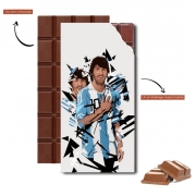 Tablette de chocolat personnalisé Football Legends: Lionel Messi Argentina