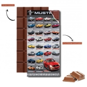 Tablette de chocolat personnalisé Ford Mustang Evolution