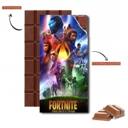 Tablette de chocolat personnalisé Fortnite Skin Omega Infinity War