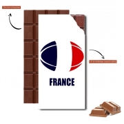 Tablette de chocolat personnalisé france Rugby