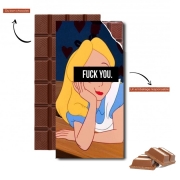 Tablette de chocolat personnalisé Fuck You Alice