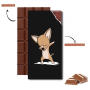 Tablette de chocolat personnalisé Funny Dabbing Chihuahua