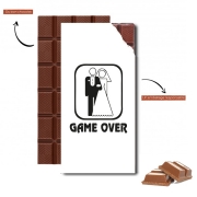 Tablette de chocolat personnalisé Game OVER Wedding