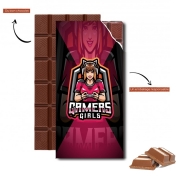 Tablette de chocolat personnalisé Gamers Girls