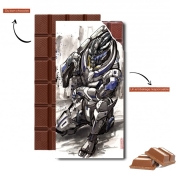 Tablette de chocolat personnalisé Garrus Vakarian Mass Effect Art