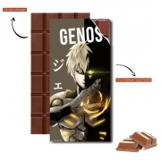 Tablette de chocolat personnalisé Genos one punch man