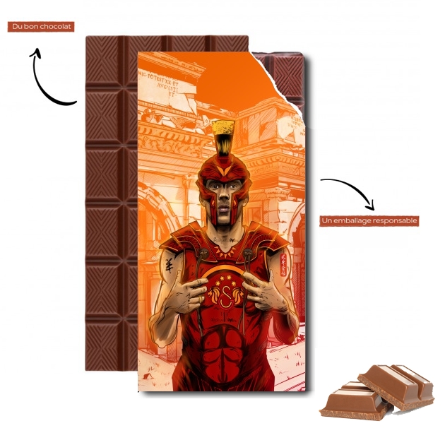 Tablette de chocolat personnalisé German Gladiator Podolski 