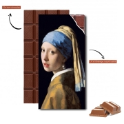Tablette de chocolat personnalisé Girl with a Pearl Earring