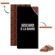 Tablette de chocolat personnalisé Giscard a la barre