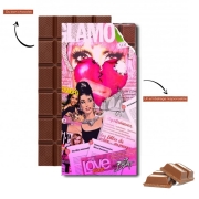 Tablette de chocolat personnalisé Glamour So Gaga Pink