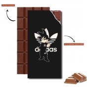 Tablette de chocolat personnalisé Goku Bad Guy Adidas Jogging