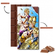 Tablette de chocolat personnalisé Goku Family