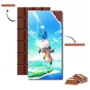 Tablette de chocolat personnalisé Goku Powerful