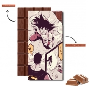 Tablette de chocolat personnalisé Goku vs superman