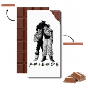 Tablette de chocolat personnalisé Goku X Vegeta as Friends
