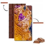 Tablette de chocolat personnalisé Gold and Purple Paint