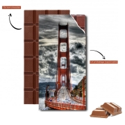 Tablette de chocolat personnalisé Golden Gate San Francisco
