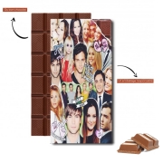 Tablette de chocolat personnalisé Gossip Girl Collage Fan
