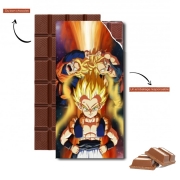 Tablette de chocolat personnalisé Gotenks Goten x Trunks fusion