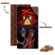 Tablette de chocolat personnalisé Gravity Falls Monster bill cipher Wheel
