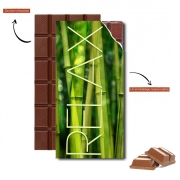 Tablette de chocolat personnalisé green bamboo