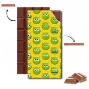 Tablette de chocolat personnalisé Green Monsters