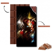 Tablette de chocolat personnalisé Grunge Ironman