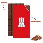 Tablette de chocolat personnalisé Hamburg Flag