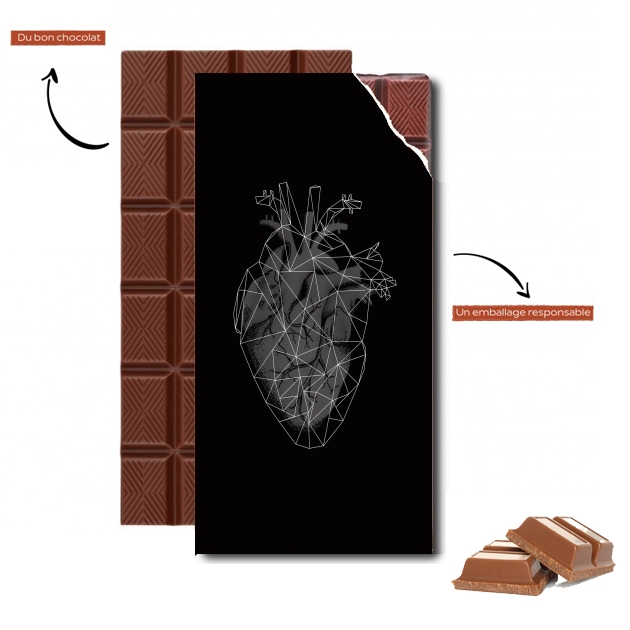 Tablette de chocolat personnalisé heart II