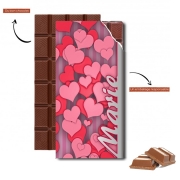 Tablette de chocolat personnalisé Heart Love - Marie