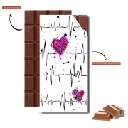 Tablette de chocolat personnalisé Heartbeats