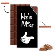 Tablette de chocolat personnalisé Il est à moi - He's mine - in love