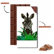 Tablette de chocolat personnalisé Hipster Zebra Style