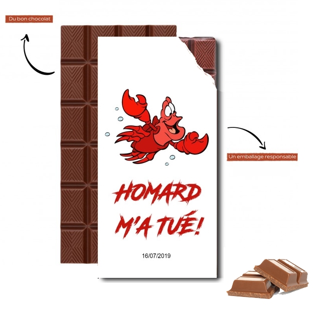 Tablette de chocolat personnalisé Homard m'a tué !