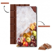 Tablette de chocolat personnalisé Miel Pomme et Grenade Rosh Hashana