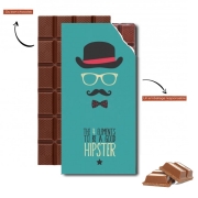 Tablette de chocolat personnalisé Veux tu etre Hipster ?!