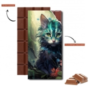 Tablette de chocolat personnalisé I Love Cats v2