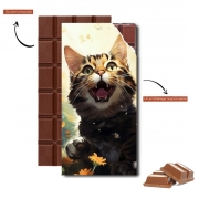Tablette de chocolat personnalisé I Love Cats v3