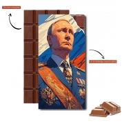 Tablette de chocolat personnalisé In case of emergency long live my dear Vladimir Putin V1