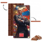 Tablette de chocolat personnalisé In case of emergency long live my dear Vladimir Putin V3